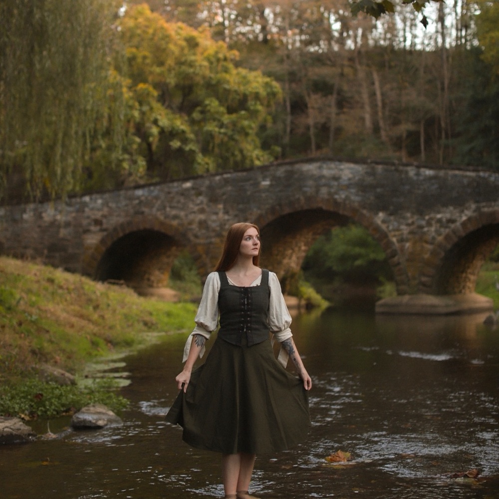 Celtic Fusion Lace-Up Tweed Bodice - Picture 2 of 5